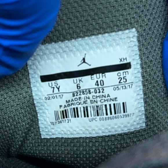 Nike Air Jordan 1 Mid Retro BG Camo River Rock Black Red 822858-032 Youth 7Y - Picture 9 of 11